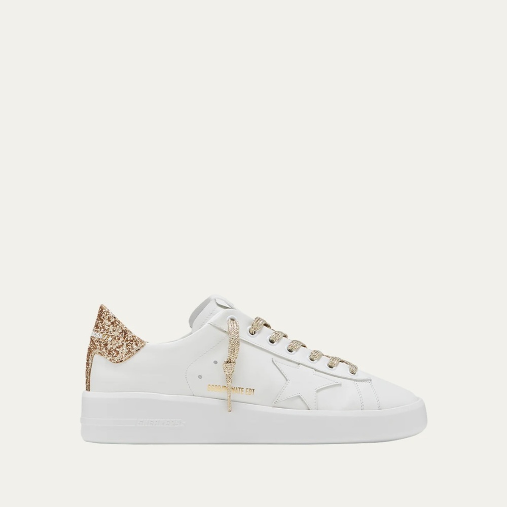 Golden Goose Women Pure Star Bicolor Leather Low-Top Sneakers 4958 - Retail $625